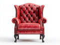 Ohrensessel Kunstleder 90x85x110 cm Rot Klassisches Design