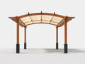 Pavillon Holz Gartenpavillon 300x300x250 cm Naturfarben Klassisches Design